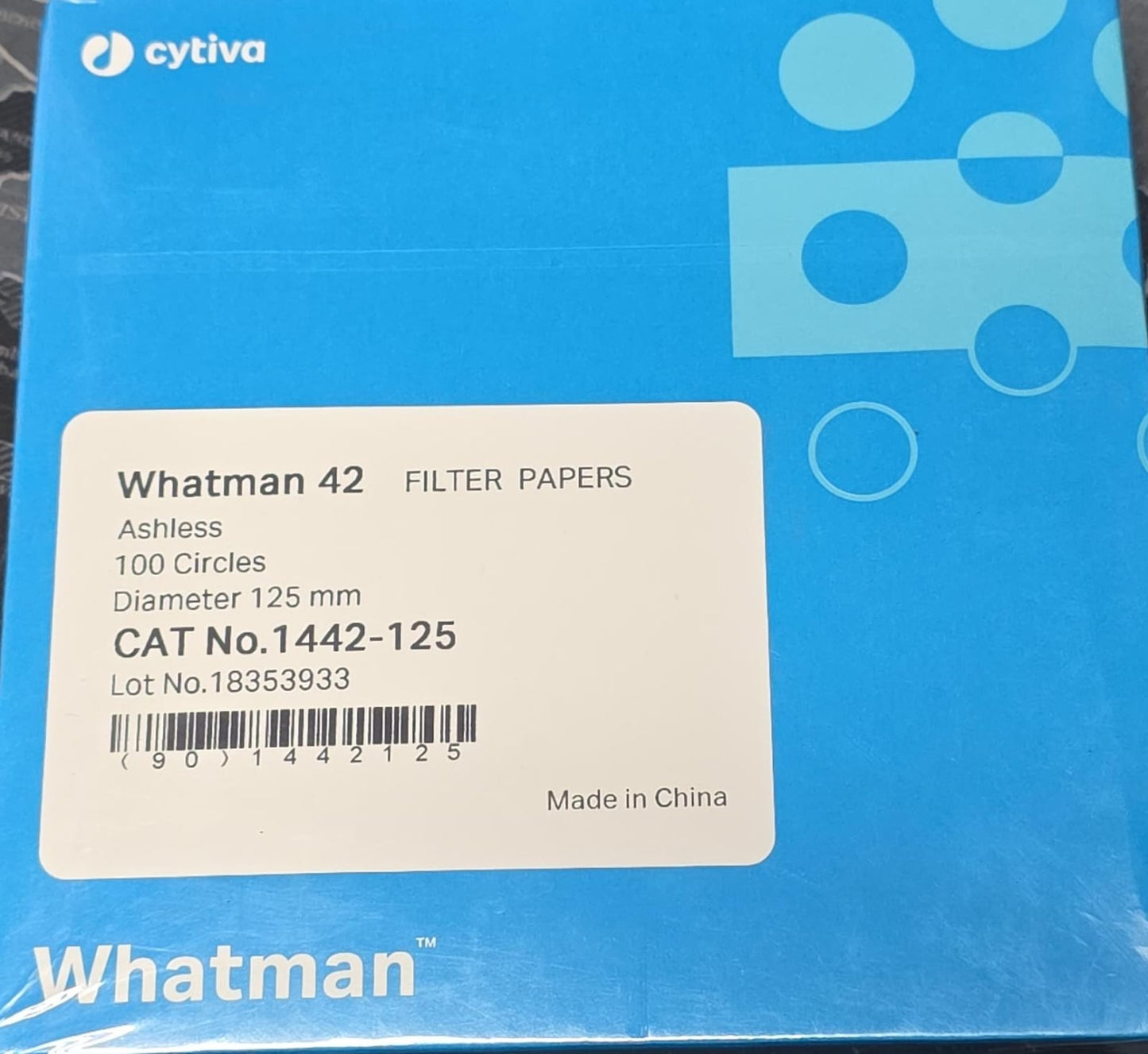 Papel filtro cuantitativo sin ceniza Whatman