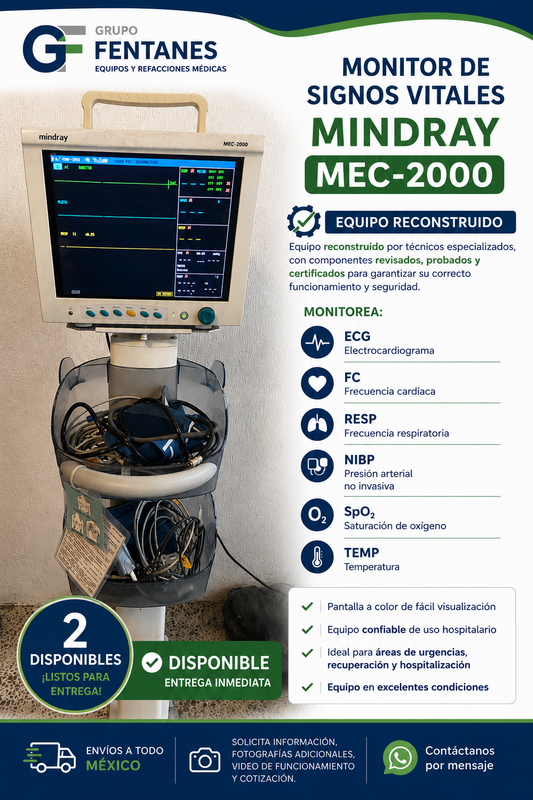 Monitor de Signos Vitales Mindray MEC-2000