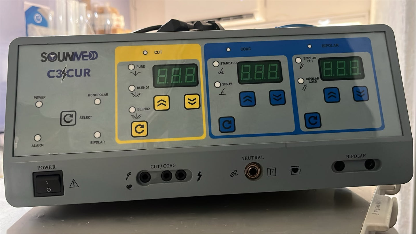 Unidad de Electrocirugía SOUNMED C3-CUR de 300W
